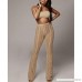 Women Sexy Summer Beach Knitted Hollow Out Pants See Through Pant Bodycon Party Trousers Camel B07MV7V18W